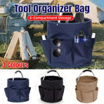 Portable Handheld Collapsible Tool Organizer Storage Box for Home Workshop Tools - Khaki