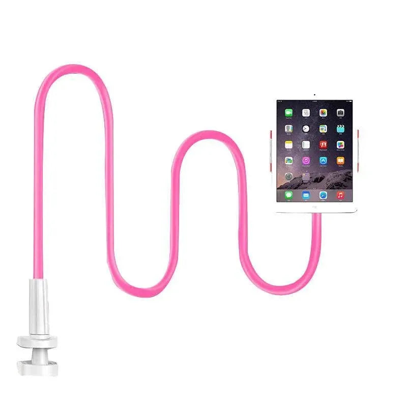 Adjustable Flexible Phone Tablet Holder with Clamp for Bed Desk Mount Use - Pink