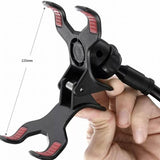 Adjustable Flexible Phone Tablet Holder with Clamp for Bed Desk Mount Use - Pink - Top-Down View