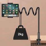 Adjustable Flexible Phone Tablet Holder with Clamp for Bed Desk Mount Use - Pink - Extra Image