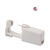 Disposable Sealed Ear Piercing Gun Kit Tool With 316L Stud Bone With Gem 1Pc - Pink - Close-Up Angle