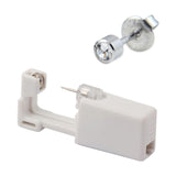 Disposable Sealed Ear Piercing Gun Kit Tool With 316L Stud Bone With Gem 1Pc - Pink - Low Angle