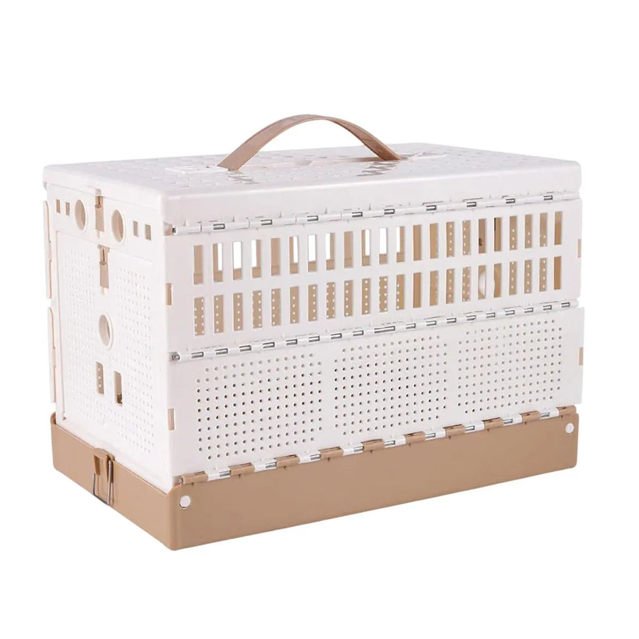 Pigeon Cage Foldable Plastic Homing Pigeon Crate Carrier Training Transport Box