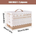 Pigeon Cage Foldable Plastic Homing Pigeon Crate Carrier Training Transport Box