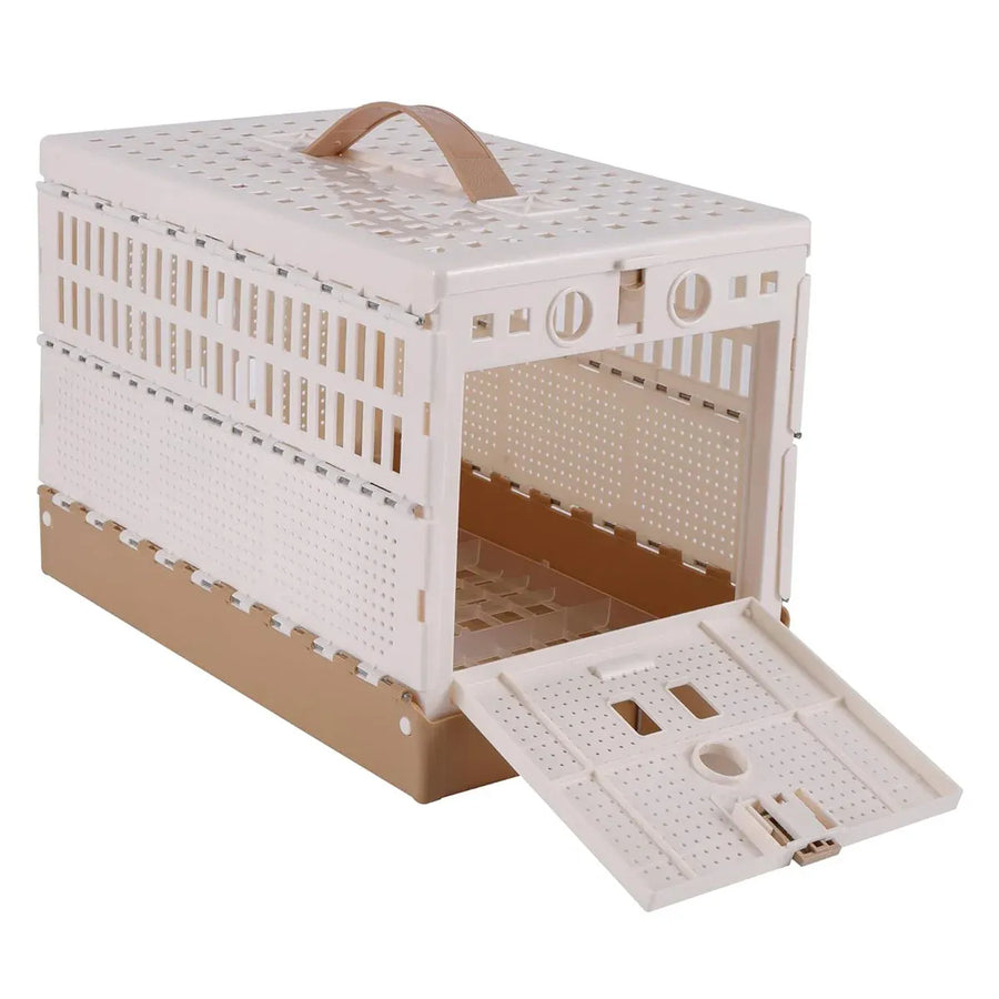 Pigeon Cage Foldable Plastic Homing Pigeon Crate Carrier Training Transport Box