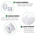 3L Pigeon Drinker White Plastic Drinking Pot Carrier Bird Water Dispenser Feeder