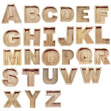 Wooden Piggy Bank Funny Letter or Guitar Coin Saving Money Box A–Z Gift Idea - X - Side View