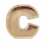 Wooden Piggy Bank Funny Letter or Guitar Coin Saving Money Box A–Z Gift Idea - C