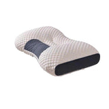 Ergonomic Contour Pillow Knitted Cotton Filling Neck Support for All Sleepers - 1PC