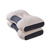 1/2X Contour Pillow Neck Support Orthopedic Cervical Pillow Anti Bacteria Sleep - 1PC - Close-Up Angle