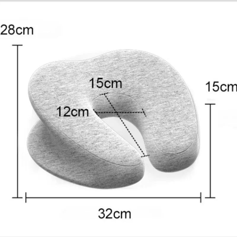 Universal Massage Table Face Cushion Pillow U Shape Head Face Down Rest Pillow - Blue