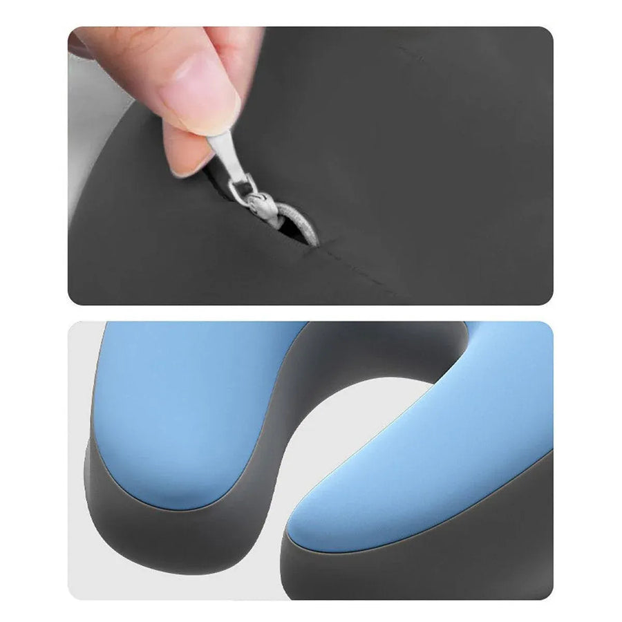 Universal Massage Table Face Cushion Pillow U Shape Head Face Down Rest Pillow - Blue