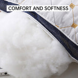 1/2PCS Hotel Style Polyester Fibre Pillow Washable High Rebound Support - 600g - 45-Degree Angle