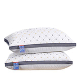 1/2PCS Hotel Style Polyester Fibre Pillow Washable High Rebound Support - 800g-2pcs - Rear View