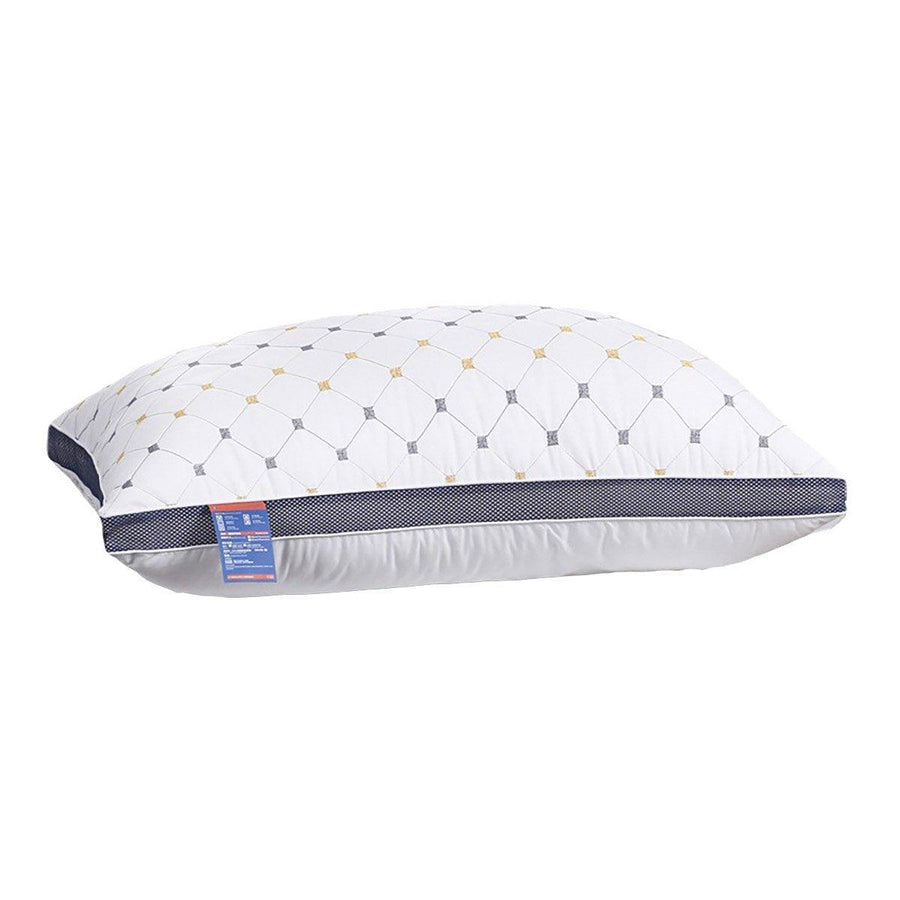 1/2PCS Hotel Style Polyester Fibre Pillow Washable High Rebound Support - 800g-2pcs