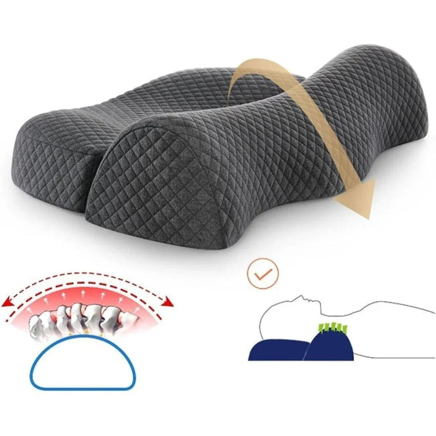 Memory Foam Cervical Pillow Ergonomic Neck Support for Comfortable Sleep