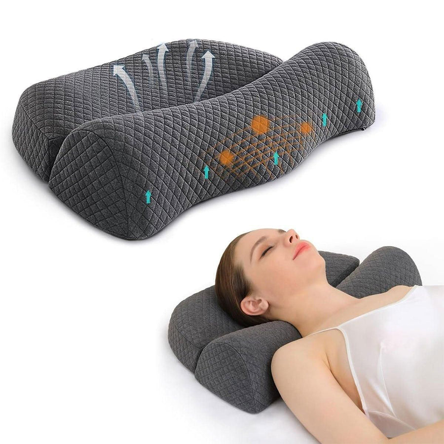 Memory Foam Cervical Pillow Ergonomic Neck Support for Comfortable Sleep
