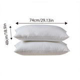 Hotel Quality White Pillow Core Soft Cotton Pillow Insert for Bedroom Living Room - Side View