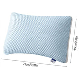 2pcs Breathable Pillow Set for Summer Comfort Soft for Home Use Sleeping Support - Side View