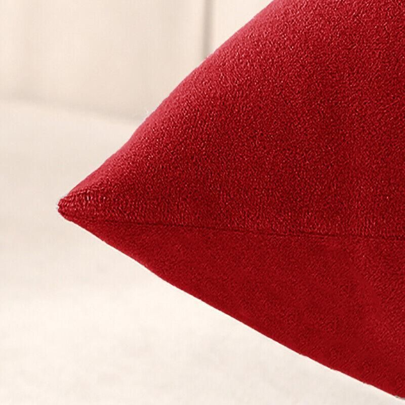 40x40cm Multicoloured Plain Solid Colour Cushion Cover Covers Decorative Pillow Case - Light Coffee