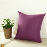 40x40cm Multicoloured Plain Solid Colour Cushion Cover Covers Decorative Pillow Case - Light Coffee - Extra Image