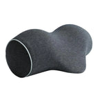 Ergonomic Memory Foam Neck Support Pillow Soft Cotton Cover for Home and Travel