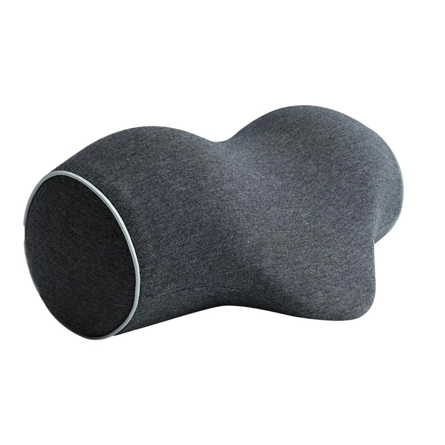 Ergonomic Memory Foam Neck Support Pillow Soft Cotton Cover for Home and Travel