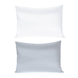 Silk Envelope Pillowcase Soft Satin Protective Cover for Bed Sleep Comfort - Silver - Front View