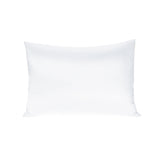 Silk Envelope Pillowcase Soft Satin Protective Cover for Bed Sleep Comfort - Silver - Close-Up Angle