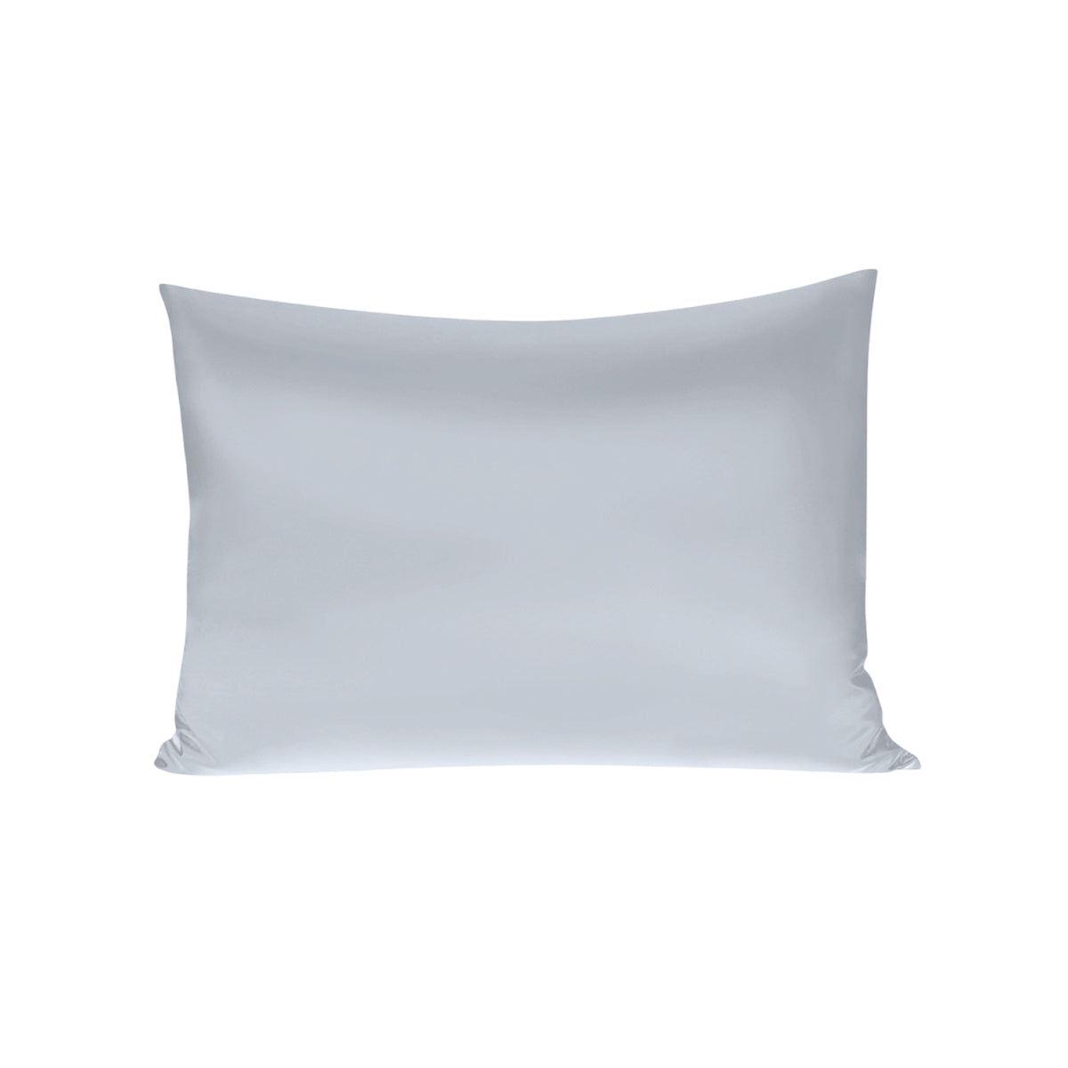 Silk Envelope Pillowcase Soft Satin Protective Cover for Bed Sleep Comfort - White
