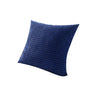 45X45 Plain Solid Colour Cushion Cover Decorative Pillow Case Home Multicoloured - Blue