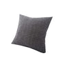 45X45 Plain Solid Colour Cushion Cover Decorative Pillow Case Home Multicoloured - Dark Grey