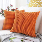 45X45 Plain Solid Colour Cushion Cover Decorative Pillow Case Home Multicoloured - Green - Close-Up Angle