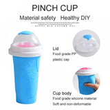 Slushie Maker Cup Quick Freeze Magic Squeeze Cup Milkshake Cup Ice Cream Maker - Green - Top-Down View