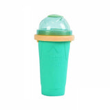 Slushie Maker Cup Quick Freeze Magic Squeeze Cup Milkshake Cup Ice Cream Maker - Pink - Close-Up Angle