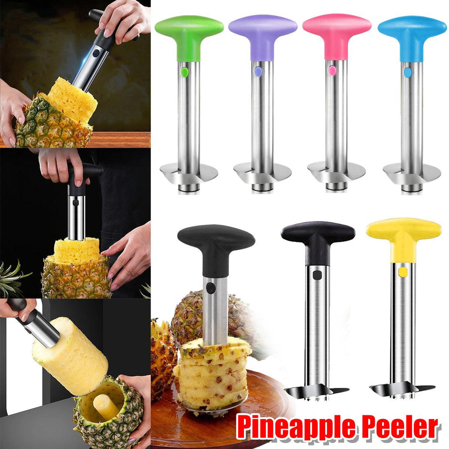 Stainless Steel Pineapple Corer Slicer Peeler Cutter Tool Easy Pineapple Cutter - Blue