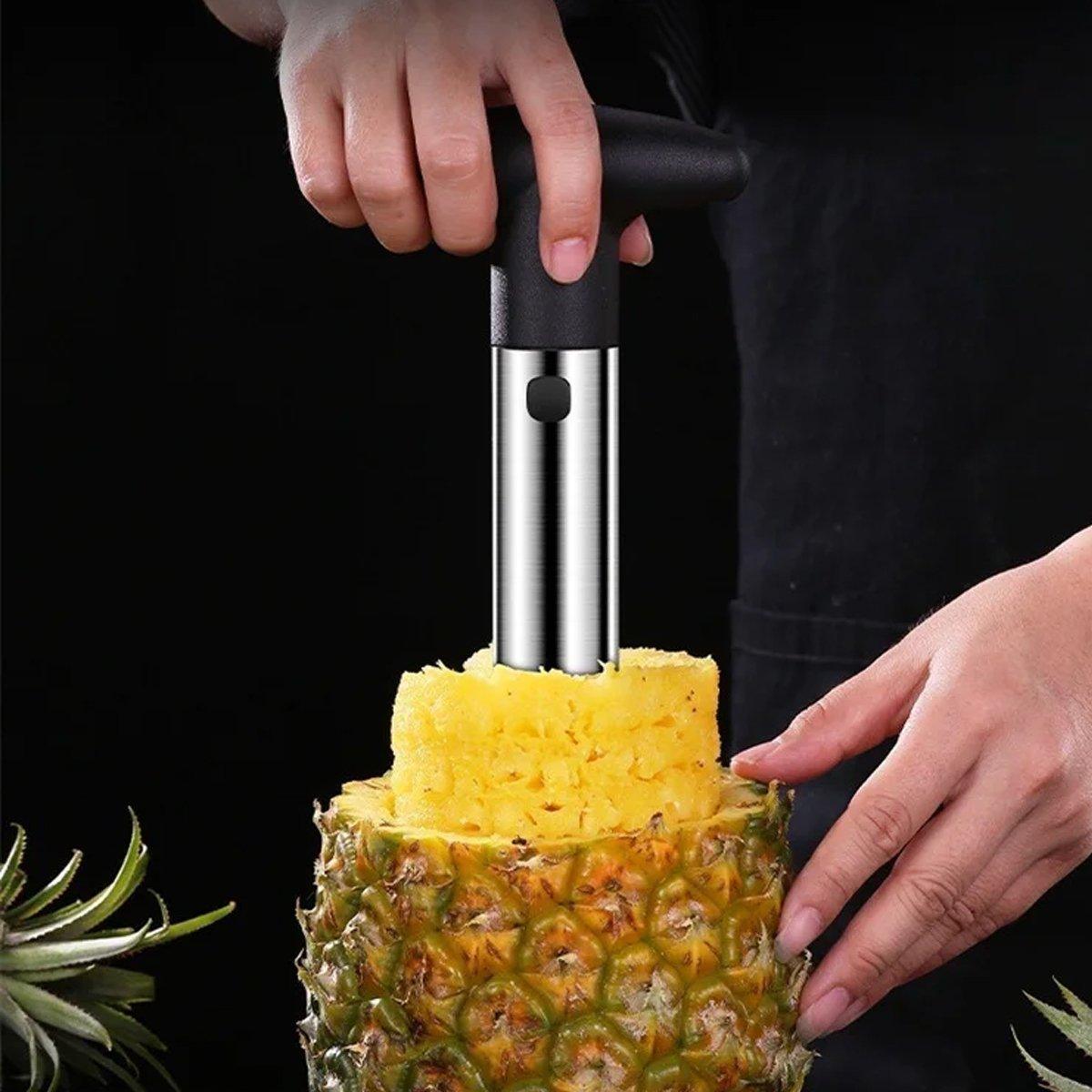Stainless Steel Pineapple Corer Slicer Peeler Cutter Tool Easy Pineapple Cutter - Blue