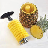 Stainless Steel Pineapple Corer Slicer Peeler Cutter Tool Easy Pineapple Cutter - Pink - Top-Down View