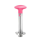 Stainless Steel Pineapple Corer Slicer Peeler Cutter Tool Easy Pineapple Cutter - Pink - Close-Up Angle