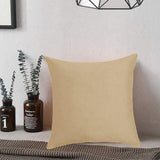 40x40cm Multicoloured Plain Solid Colour Cushion Cover Covers Decorative Pillow Case - Pink - Low Angle