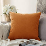 40x40cm Multicoloured Plain Solid Colour Cushion Cover Covers Decorative Pillow Case - Pink - Extra Image