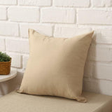 40x40cm Multicoloured Plain Solid Colour Cushion Cover Covers Decorative Pillow Case - Pink - Extra Image