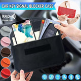 Car Key Case For Faraday Cage Fob Pouch Keyless RFID Blocking Bag - Pink - Front View