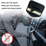 Car Key Case For Faraday Cage Fob Pouch Keyless RFID Blocking Bag - Pink - Rear View
