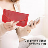 Car Key Case For Faraday Cage Fob Pouch Keyless RFID Blocking Bag - Pink