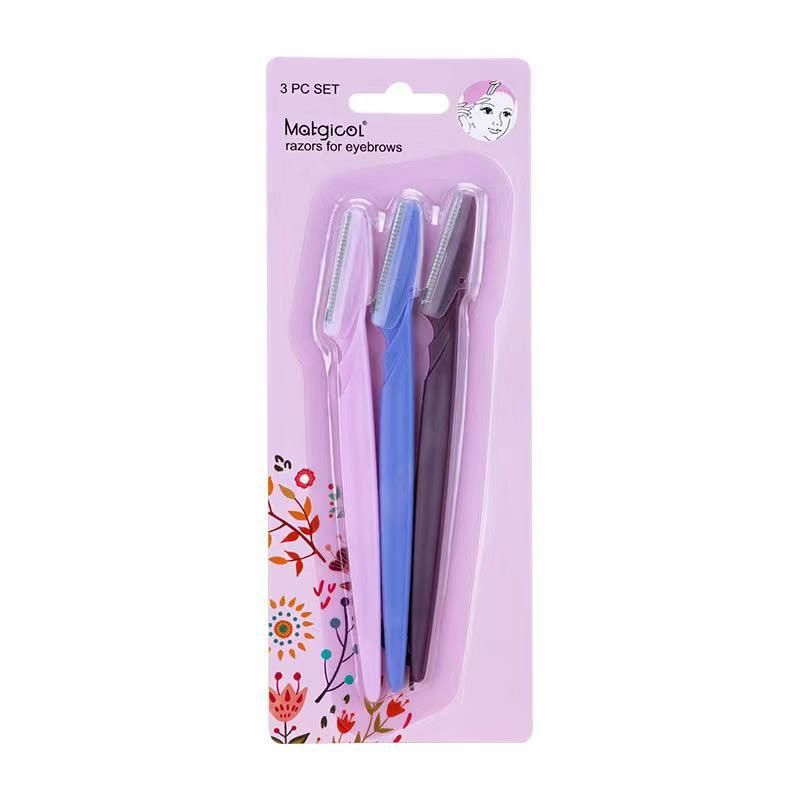 Eyebrow Razor Trimmer Shaver Facial Blade Shave Shaper Hair Remover Women Eye - 3 PCS