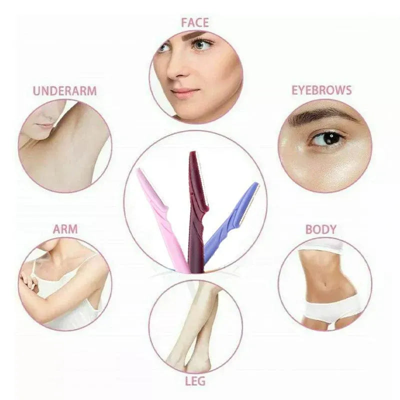 Eyebrow Razor Trimmer Shaver Facial Blade Shave Shaper Hair Remover Women Eye - 3 PCS