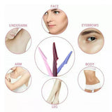 Eyebrow Razor Trimmer Shaver Facial Blade Shave Shaper Hair Remover Women Eye - 3 PCS - Low Angle
