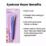 Eyebrow Razor Trimmer Shaver Facial Blade Shave Shaper Hair Remover Women Eye - 3 PCS - Extra Image