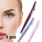 Eyebrow Razor Trimmer Shaver Facial Blade Shave Shaper Hair Remover Women Eye - 3 PCS - Extra Image
